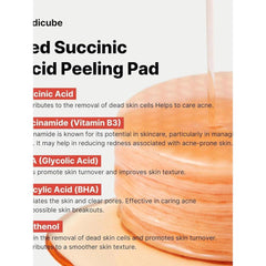 Soonsu Beauty Red Succinic Acid Peeling Pad application use