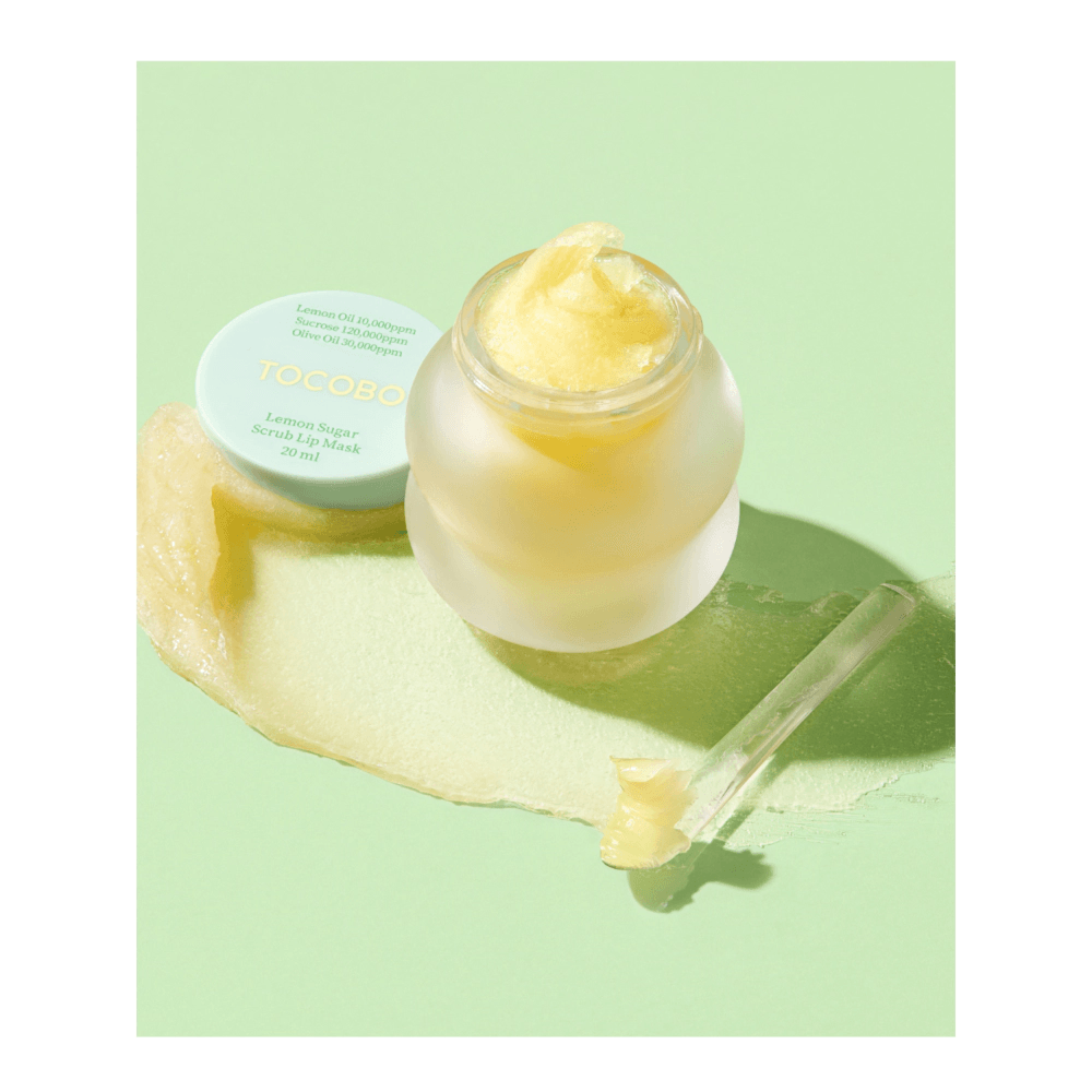 Soonsu Beauty Lemon Sugar Scrub Lip Mask application use