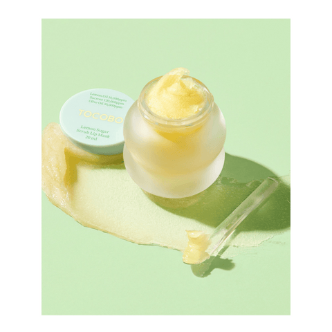 Soonsu Beauty Lemon Sugar Scrub Lip Mask application use