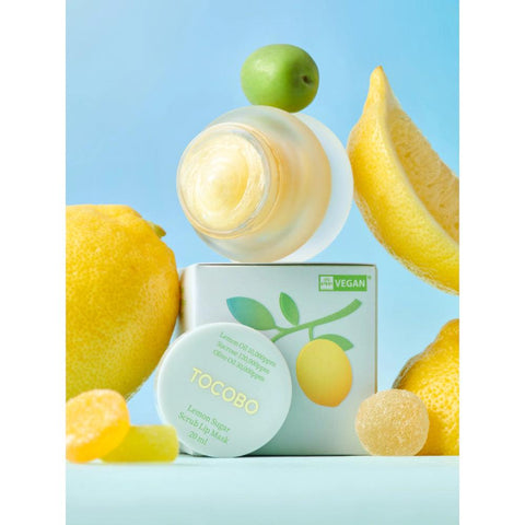 Soonsu Beauty Lemon Sugar Scrub Lip Mask texture close-up