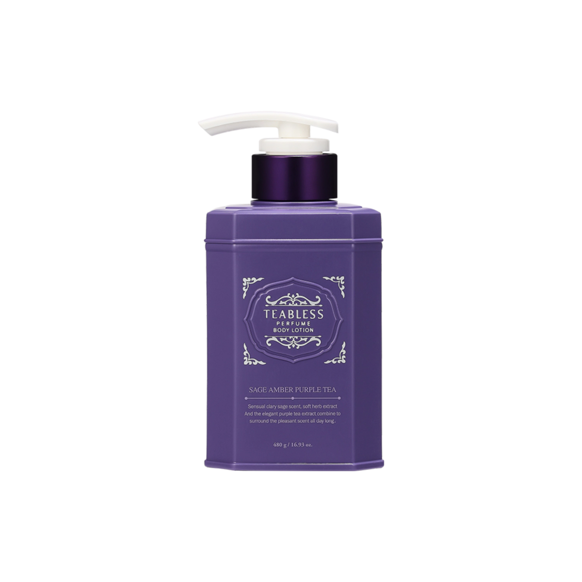 Teabless Sage Amber Purple Tea Perfume Body Lotion 480g