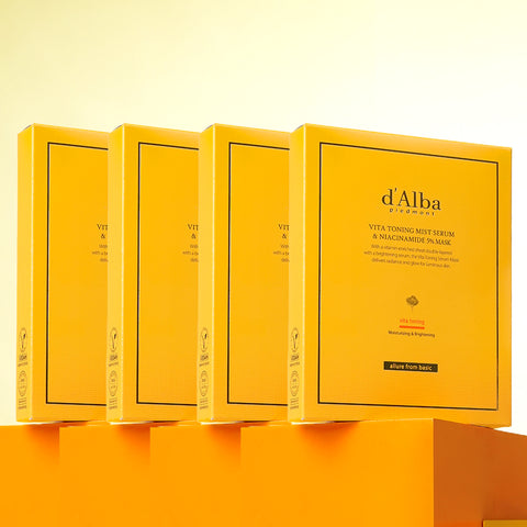 d'Alba Vita Toning Mist Serum & Niacinamide 5% Mask 16P