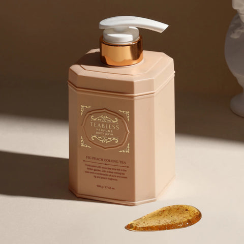Teabless Fig Peach Oolong Tea Perfume Body Lotion 480g + Wash 500g Set