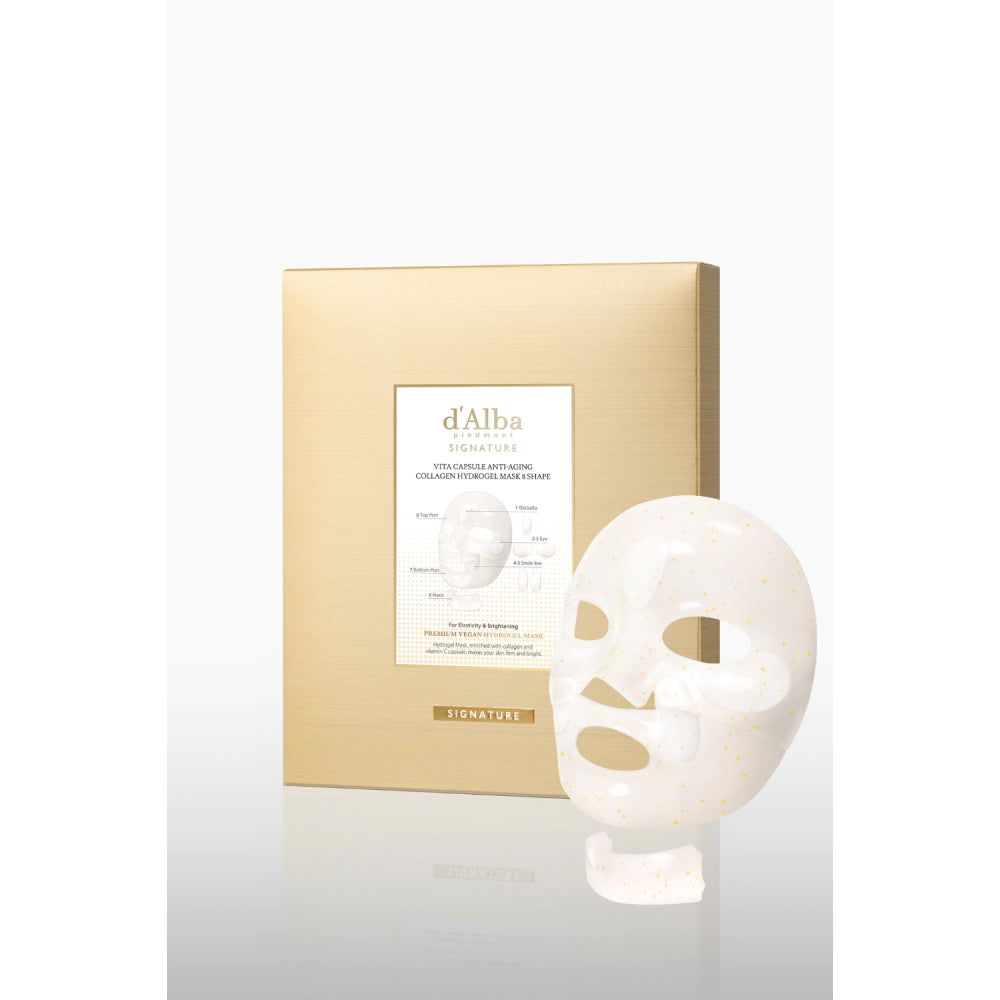 d'Alba Signature Vita Capsule Hydrogel Mask 8-Shape 8P