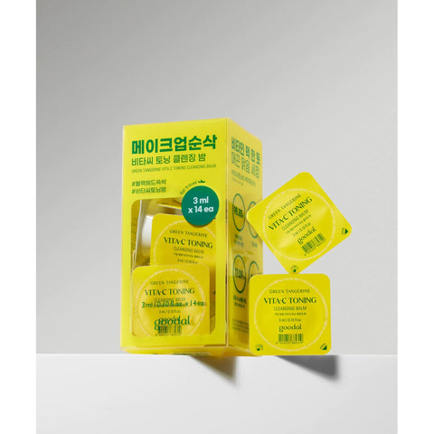 Goodal Green Tangerine Vita C Toning Cleansing Balm Travel Kit 14ea