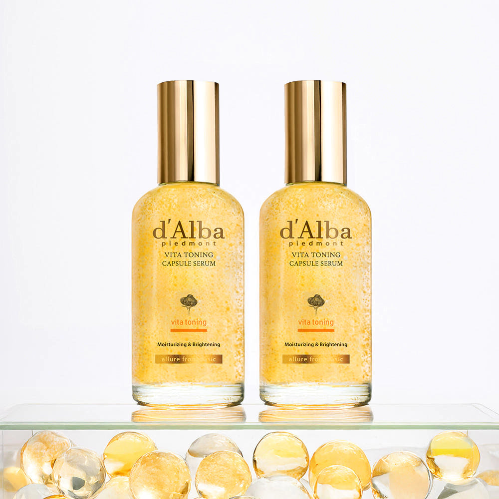 d'Alba Vita Toning Capsule Serum 100ml Double Pack
