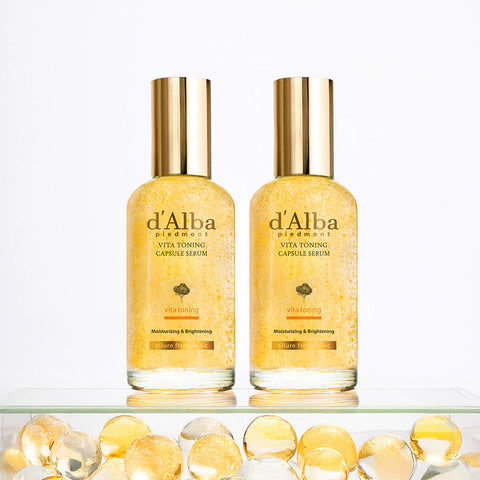d'Alba Vita Toning Capsule Serum 100ml Double Pack