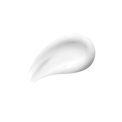 White cream smear on a white background
