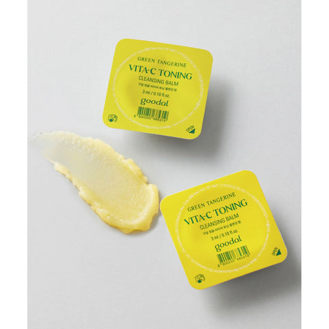 Goodal Green Tangerine Vita C Toning Cleansing Balm Travel Kit 14ea