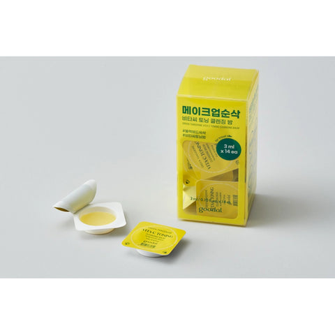 Goodal Green Tangerine Vita C Toning Cleansing Balm Travel Kit 14ea