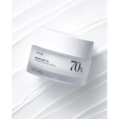 Soonsu Beauty Heartleaf 70% Intense Calming Cream texture close-up