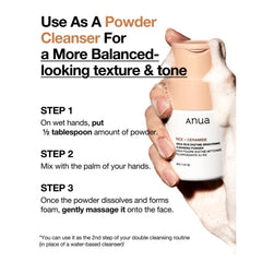 Soonsu Beauty Rice Enzyme Brightening Cleansing Powder texture close-up