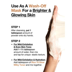 Soonsu Beauty Rice Enzyme Brightening Cleansing Powder application use