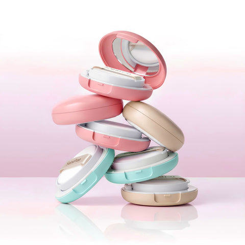 SaintFran Mini Macaron Special Package 2+1 W Skin Treatment Cushion Pact Peach 5g