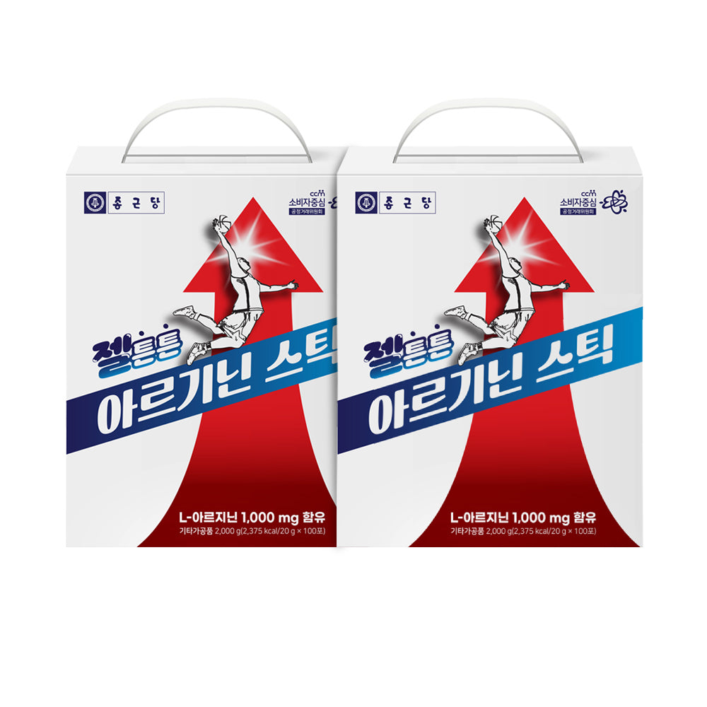 Chongkundang Gel-Tuntun Kids Arginine Stick 20 g x 100 sticks (2 Pack)