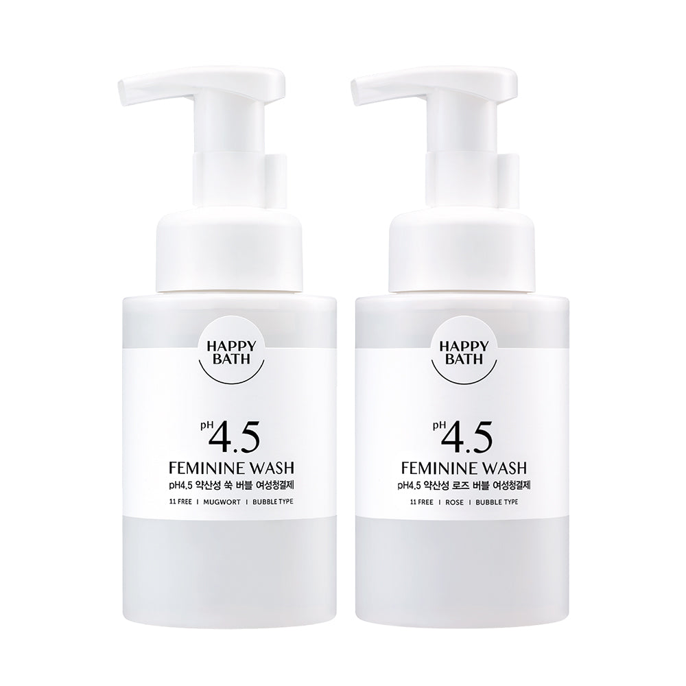 Happy Bath pH 4.5 Mild Feminine Cleanser 300ml (2-Pack)