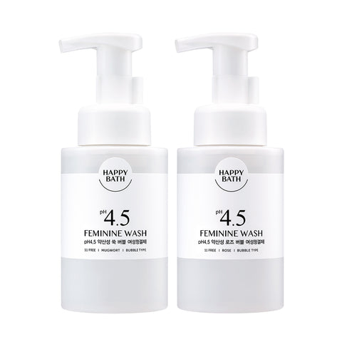 Happy Bath pH 4.5 Mild Feminine Cleanser 300ml (2-Pack)