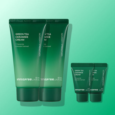 Innisfree Green Tea Ceramide Butter Moisture Cream 80ml (2-Pack)