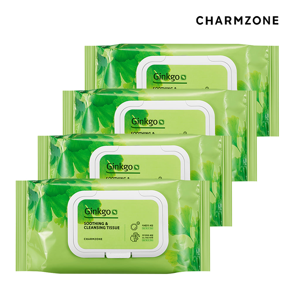 Charmzone Ginkgo Soothing & Cleansing Tissues 353g 70P (4 Pack)