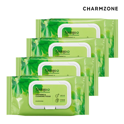 Charmzone Ginkgo Soothing & Cleansing Tissues 353g 70P (4 Pack)