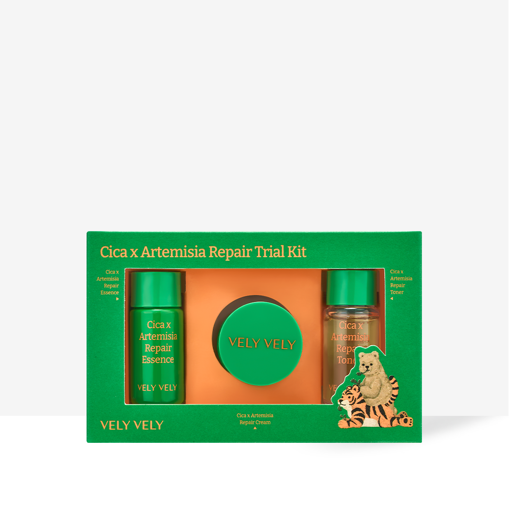 VELY VELY Cica Injin Mugwort Repair Trial Travel Kit (3 piece)