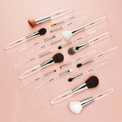 Picasso Collezioni Makeup Brush 18-Piece Set (Includes Purple Cylinder Case)