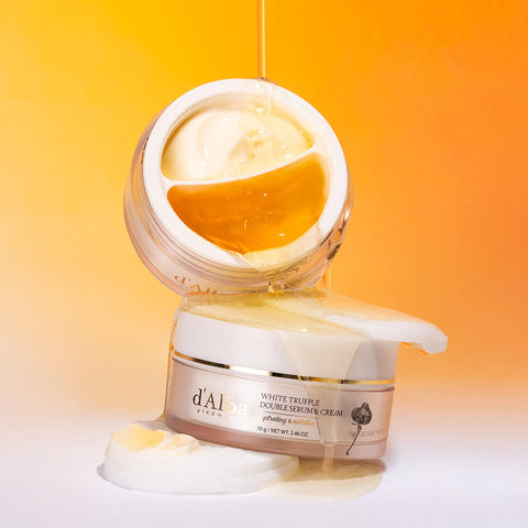 d'Alba White Truffle Double Serum and Cream 70g Double Pack