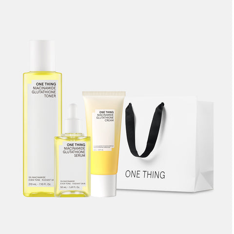 One Thing Niacinamide Glutathione 3-Piece Set (Toner + Serum + Cream)
