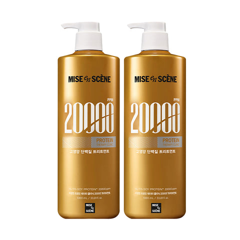 Mise en Scene Protein Therapy Clinic 20000 Treatment 1000ml (2 Pack)