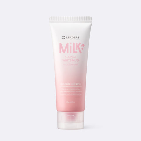 Leaders Milk Sponge White Mud Pack-to-Foam One-Step Cleanser 120g