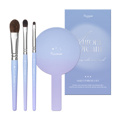 Picasso Aurora Dream Edition Brush 3-Piece Set (+ Hand Mirror)