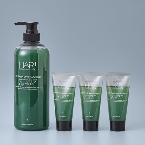 HairPlus Offresh Deep Herbal Anti-Hair Loss Strong Shampoo for Oily Scalp & Dandruff 700ml