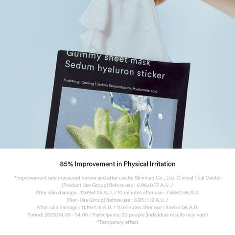 Soonsu Beauty Gummy Sheet Mask Sedum Hyaluron Sticker packaging design