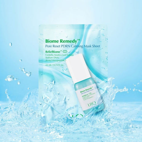 UIQ Biome Remedy Pore Reset PDRN Serum 30ml + Cooling Pads 80 pcs - 2 piece Set