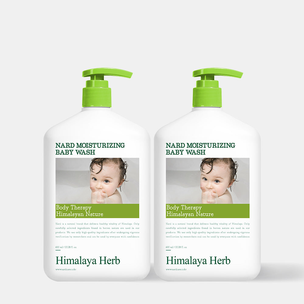 Nard Moisture Baby Body Wash 600ml (2 Pack)