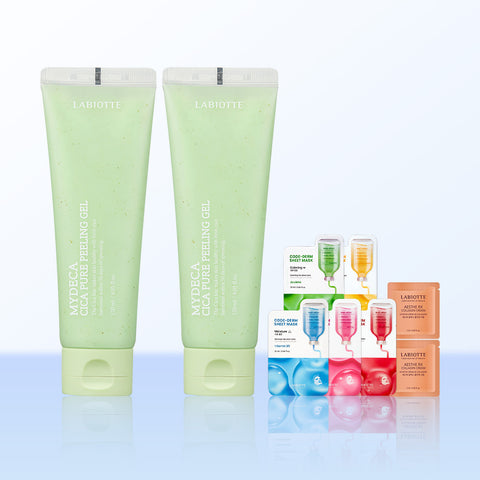 Labiotte MyDeca Cica Pure Scrub Peeling Gel 120ml (2 Pack)