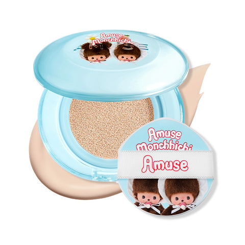 Amuse Airy Pore Cover Cushion (15g) SPF50+ Monchhichi Limited Edition