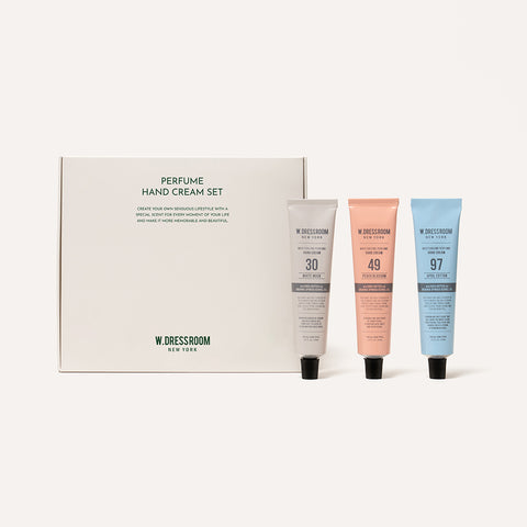 W.Dressroom Mini Perfume Hand Cream 30ml 3-Piece Set (Cotton, Peach, Musk)