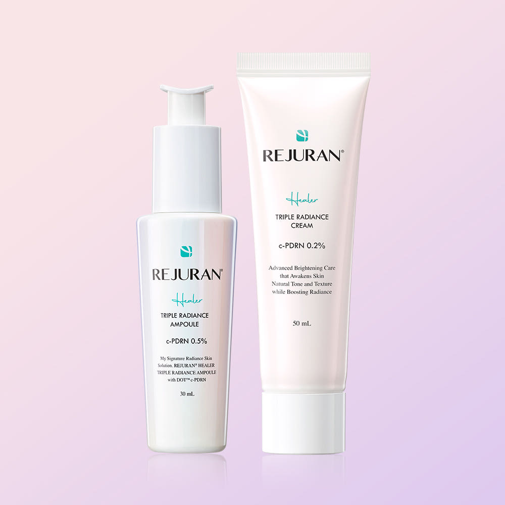 Rejuran Healer Triple Radiance Ampoule 30ml + Radiance Cream 50ml Set