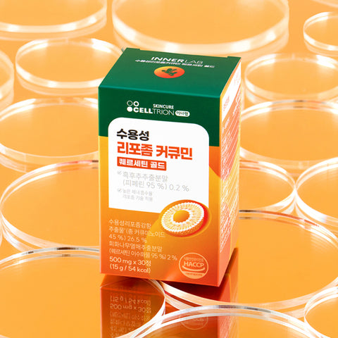 Celltrion InnerLab Water-Soluble Liposomal Curcumin & Quercetin Gold 30 Tablets x 3 Boxes