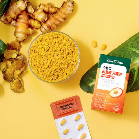 Celltrion InnerLab Water-Soluble Liposomal Curcumin & Quercetin Gold 30 Tablets x 3 Boxes