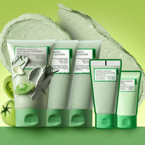 Fully Green Tomato Clay Pack Cleanser 120ml (3 pack)