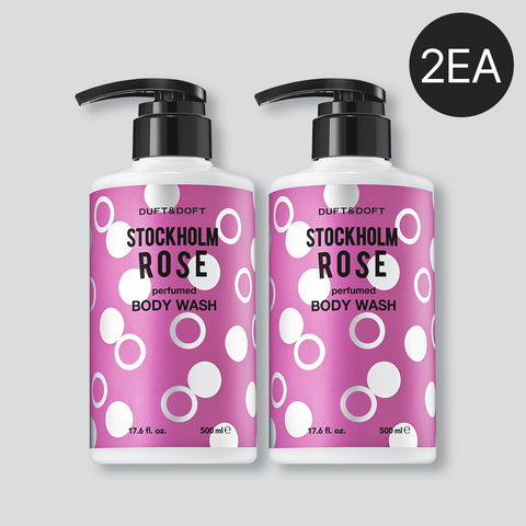 Duft&Doft Perfumed Body Wash Stockholm Rose 500ml (2 Pack)