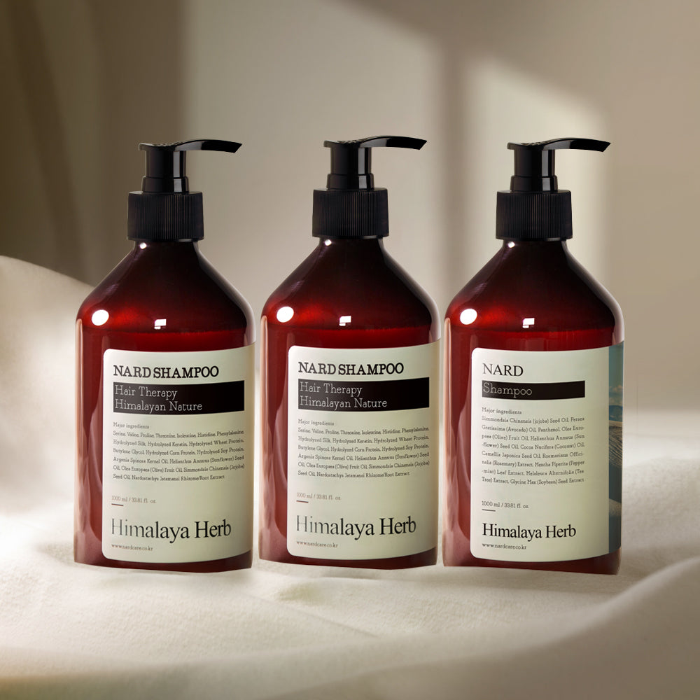 Nard Large Shampoo Trio Set Signature Shampoo 1L ¡¿2 + Perfumed White Musk Shampoo 1L
