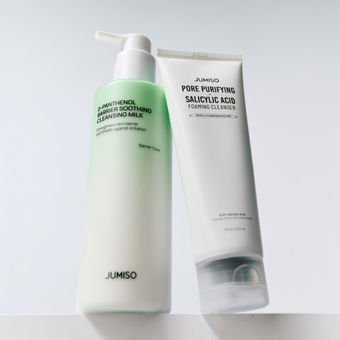 Jumiso D-Panthenol Barrier Soothing Cleansing Milk 300ml + Salicylic Acid Cleansing Foam 120g