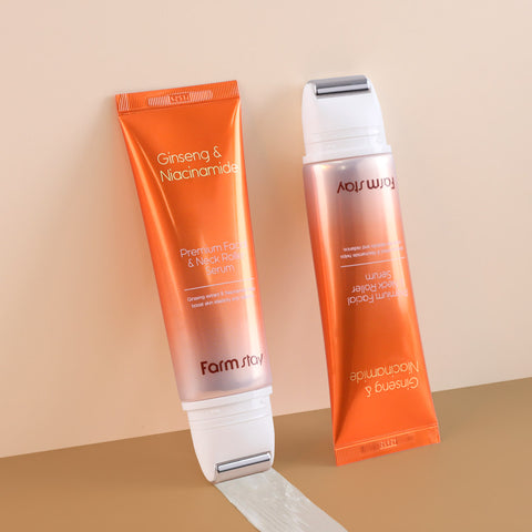 Farmstay Ginseng & Niacinamide Premium Facial & Neck Roller Serum 100ml