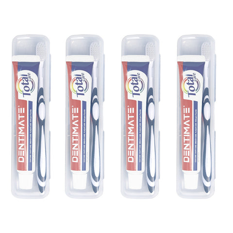Clio Portable Toothbrush & Toothpaste Travel Set (4 Pack)