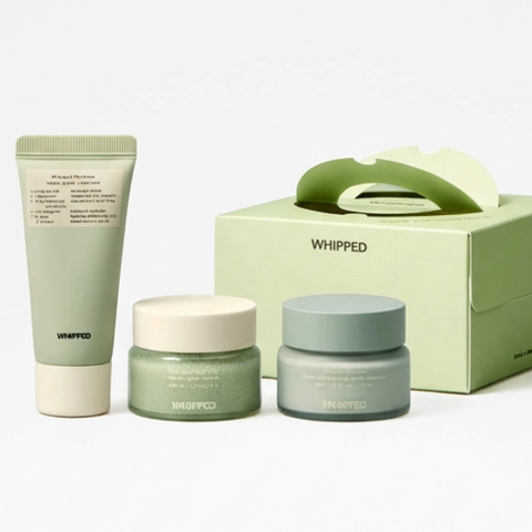 Whipped Mugtree Pore-Calming Gift Set (Pack Cleanser 25g + Pack Scrub 35g + Cookie Clay Pack Cleanser 35ml)