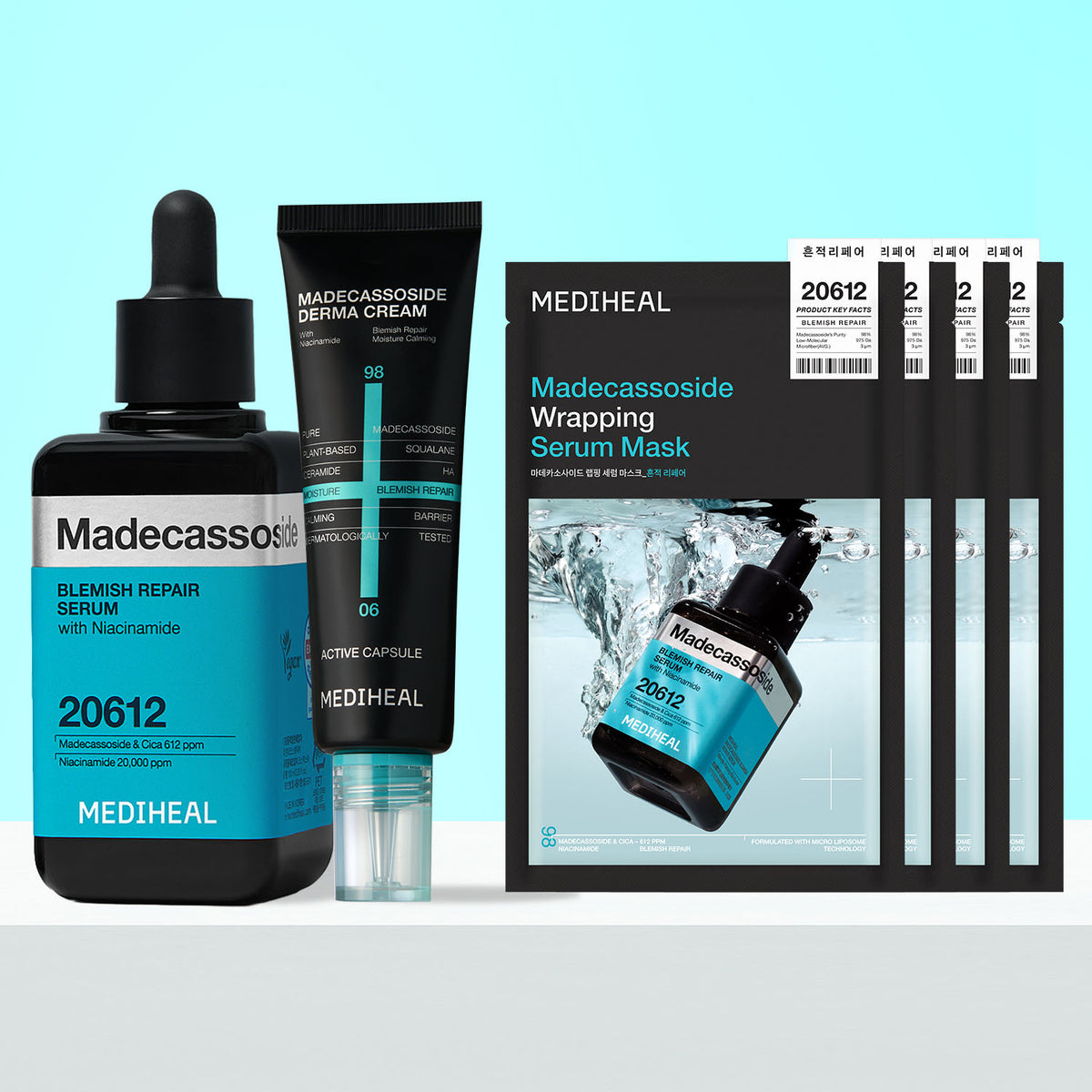 Mediheal Madecassoside Scar Repair Derma Cream 50ml + Serum 100ml