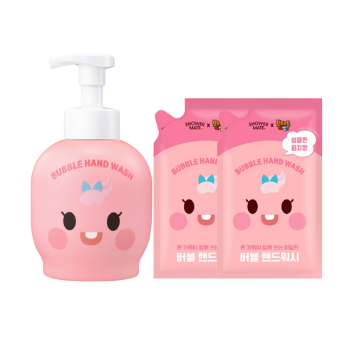 Shower Mate (Bread Barber Shop) Macaron Hand Wash 500ml + 450ml Refill x2